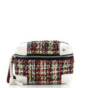 Chanel Street Allure Waist Bag Quilted Tweed Multicolor